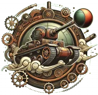 Steampunk style strategic combat game